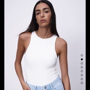 ZARA Seamless halter neck bodysuit